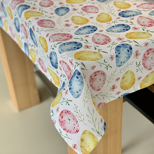 Velikonočni prt KRASLICE pastel