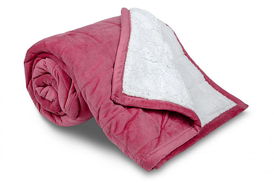 Odeja iz mikrovlaken EXTRA soft SHEEP šivi staro roza