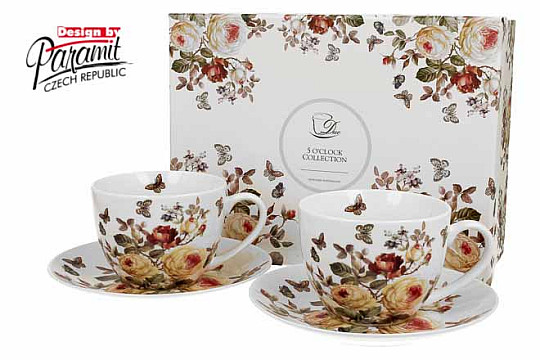 Komplet porcelanastih skodelic za espresso ROSE