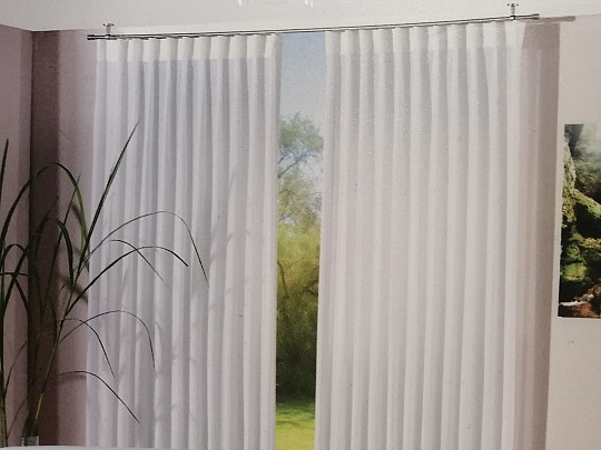 NOV WAVE trak za volančke za zavese 8 cm, 1:2