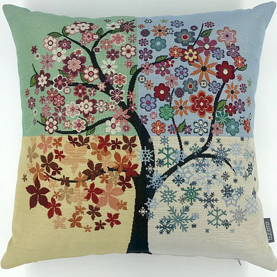 Prevleka za blazino iz tapiserije TREE 4 SEASONS