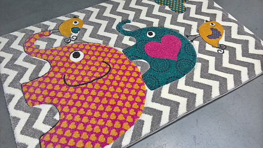 Otroška preproga PASTEL Slončki