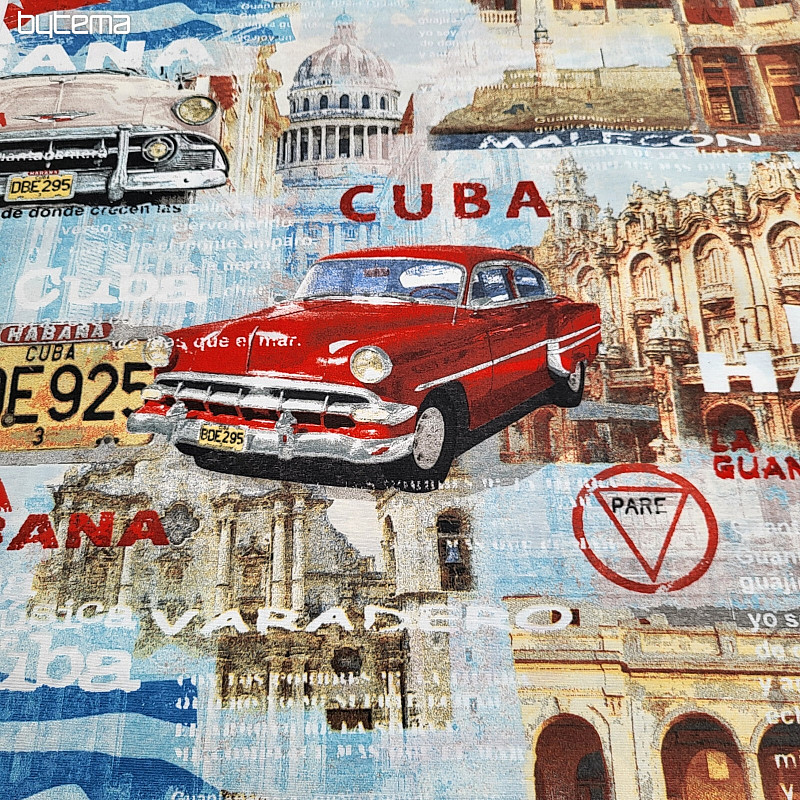 dekorativno blago CUBA retro design