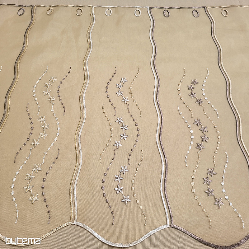 Vitražna zavesa - vezena HF1189