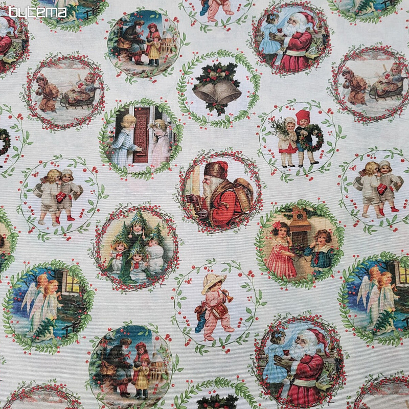 Tkanina za božične dekoracije VICTORIAN CHRISTMAS