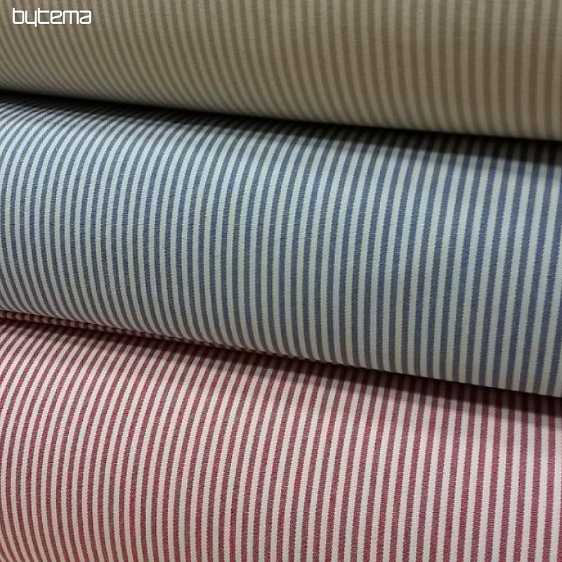 Dekorativno blago Red stripe 150cm