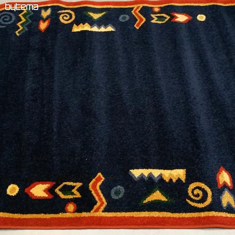 Ovalna preproga MODERN 130x240 temno modra