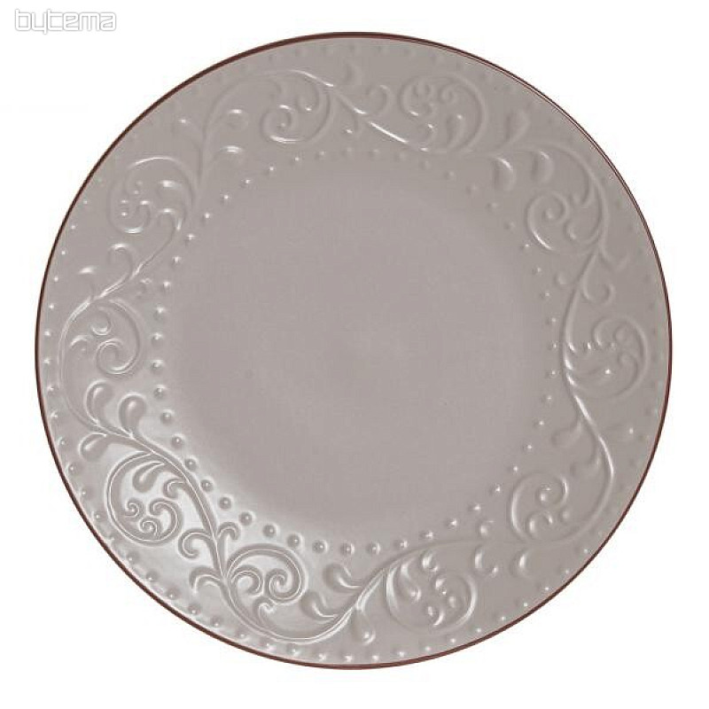 Plitvi krožnik BEŽ RELIEF 27,5x2cm bež
