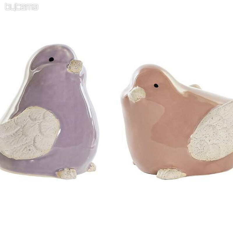Figurica PTICE porcelan 14x10x9