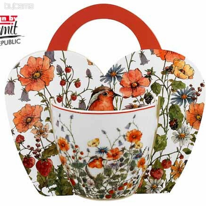 Porcelanasta skodelica Wild Bird