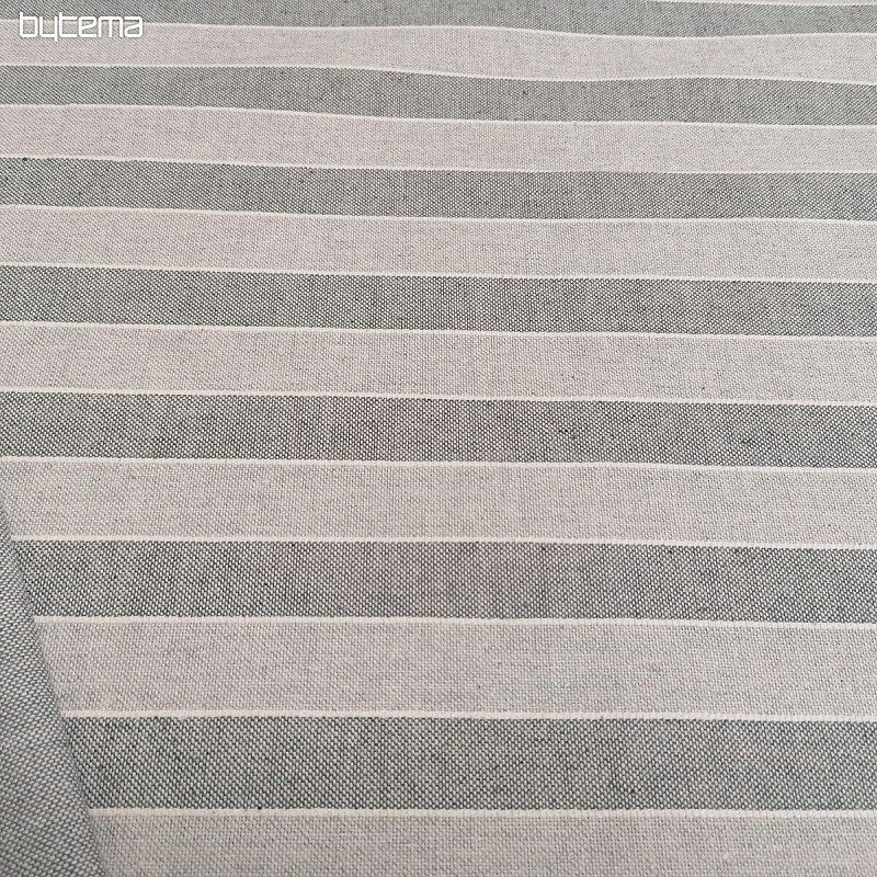 Dekorativna tkanina Trebol črte - siva 2 cm 72