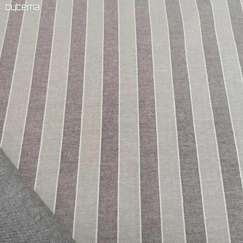 Dekorativna tkanina Trebol črte - rjava 2 cm 55