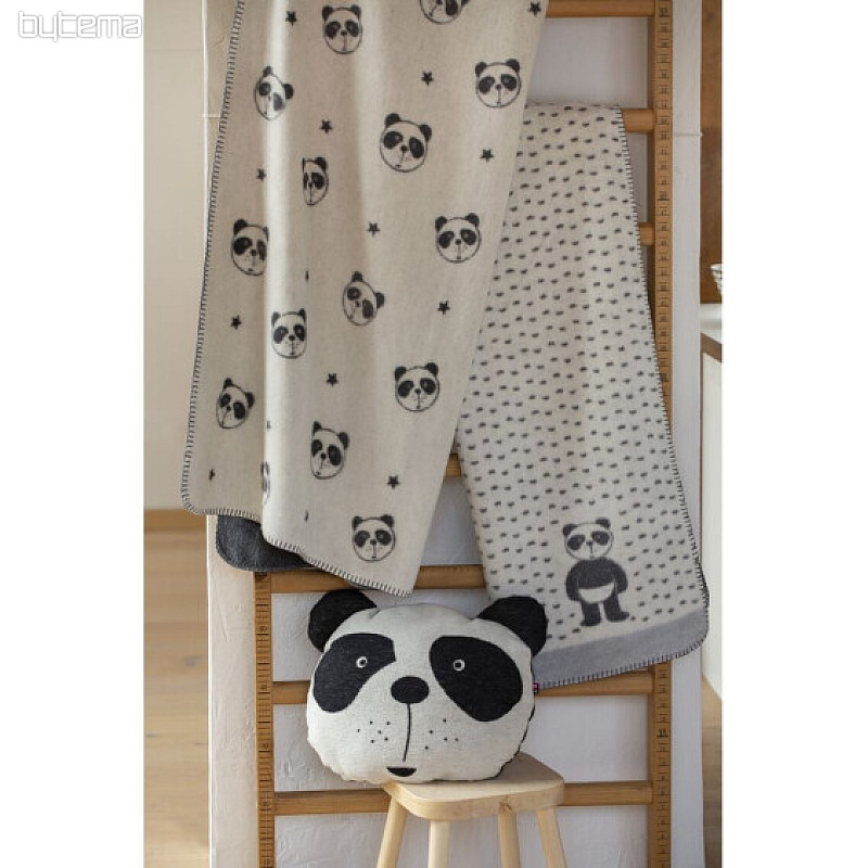 Otroška odeja PANDA 2212/60 slonokoščena 75x100