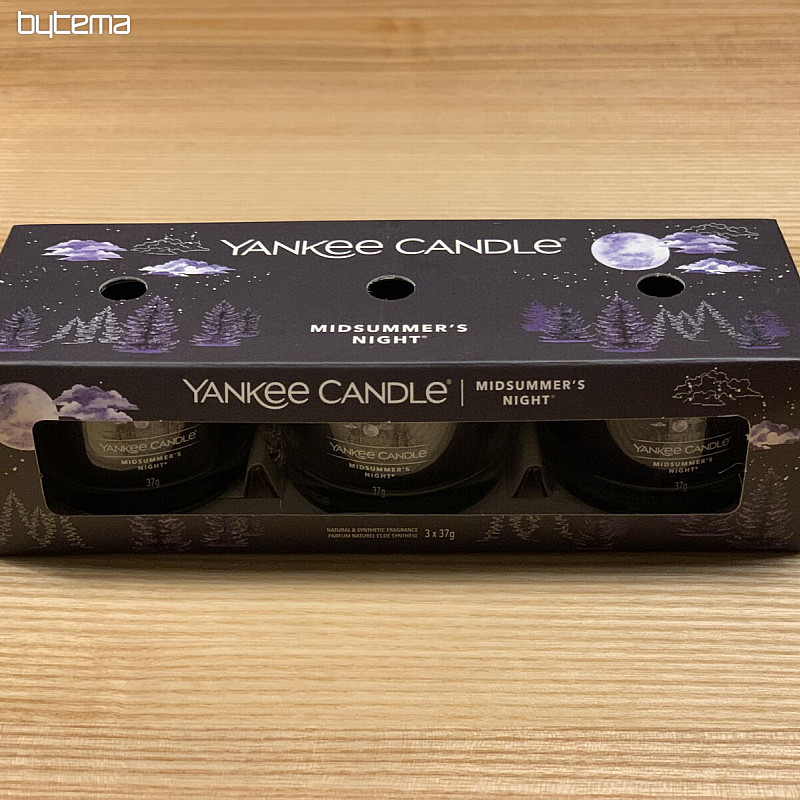 sveča YANKEE CANDLE dišava KRESNA NOČ SET 3 kos