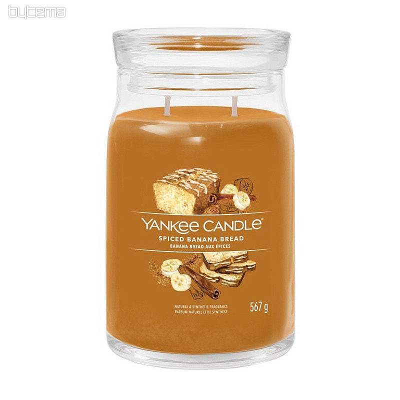 sveča YANKEE CANDLE dišava ZAČIMBEN BANANIN KRUH VELIK KOZAREC 2 stenja