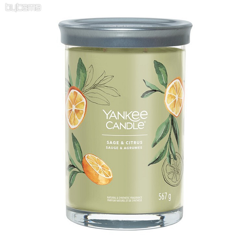sveča YANKEE CANDLE vonj ŽAJBLJEV IN GOMOD CITRUSOV VELIK 2 stenja