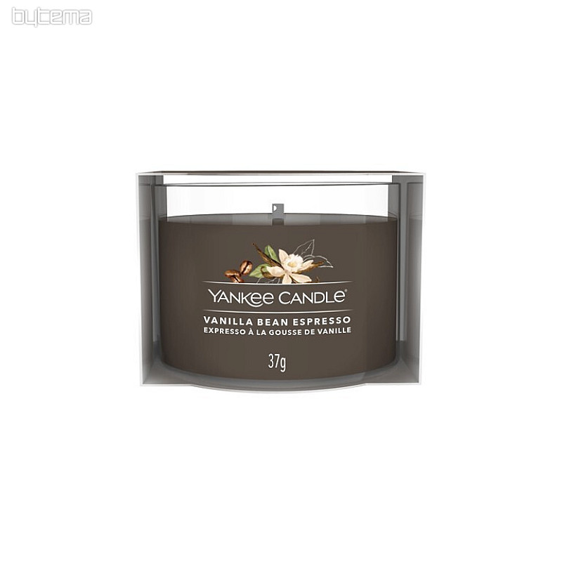 sveča YANKEE CANDLE vonj STŽKI VANILIJE ESPRESSO V KOZARCU 37 g