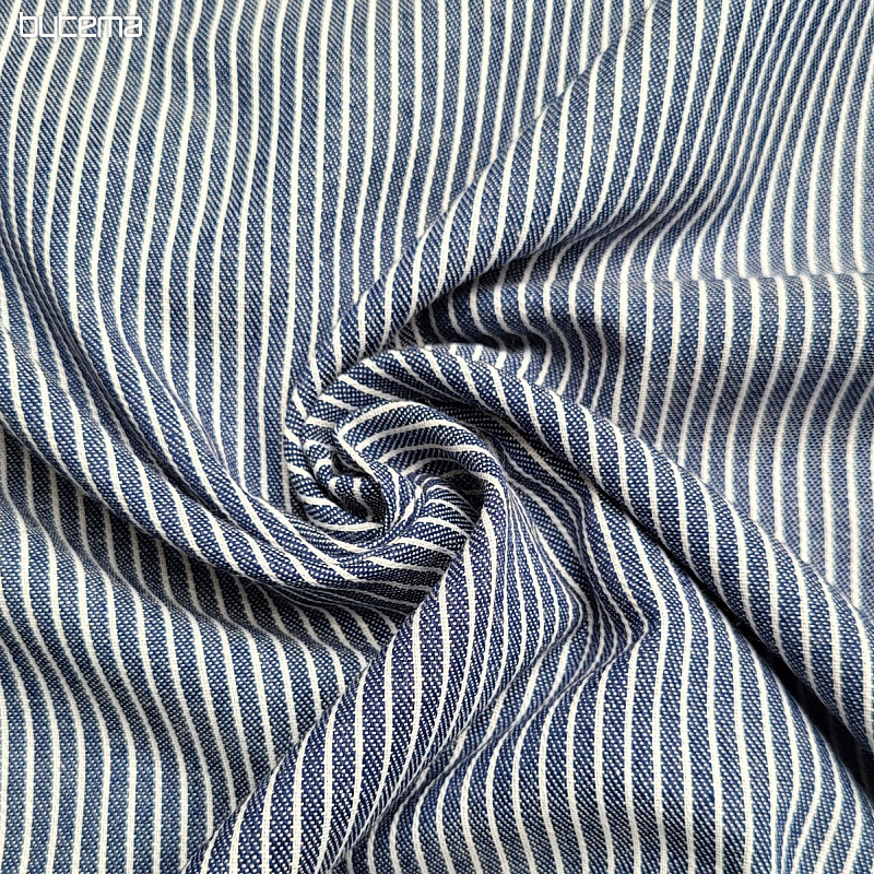 Dekoracija. tkanina NAVY BLUE STRIPE