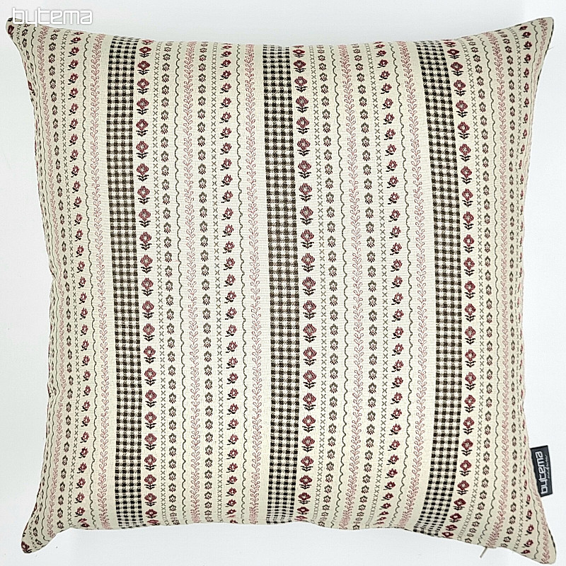 Prevleka za blazino TOSCANA RIGA STRIPE bordo