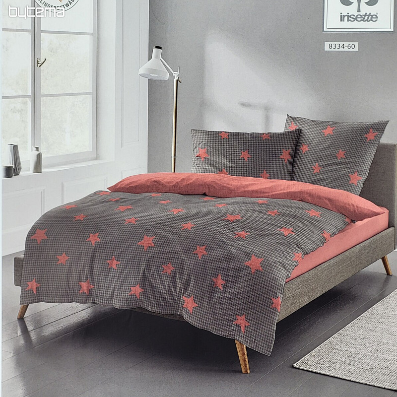 Luksuzna flanelasta posteljnina IRISETTE 8334-60 DUBLIN rdeče zvezde