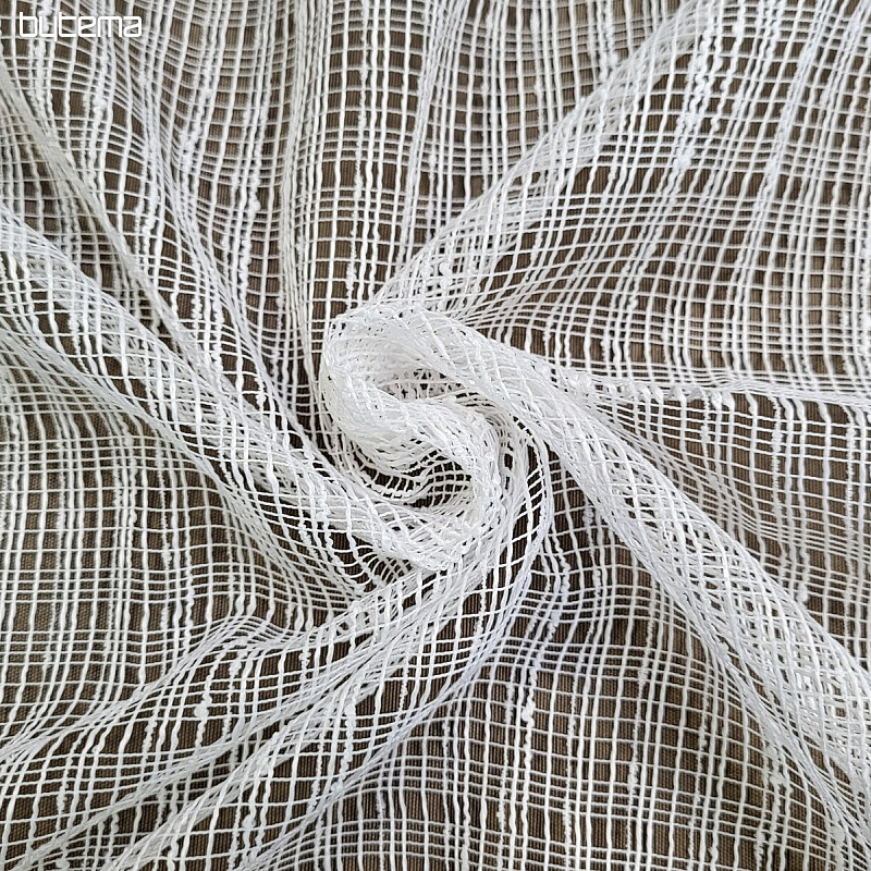 Jacquard zavesa 1600 bela