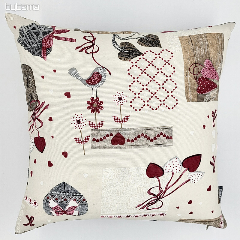 Okrasna prevleka za blazino TM PATCHWORK bordo