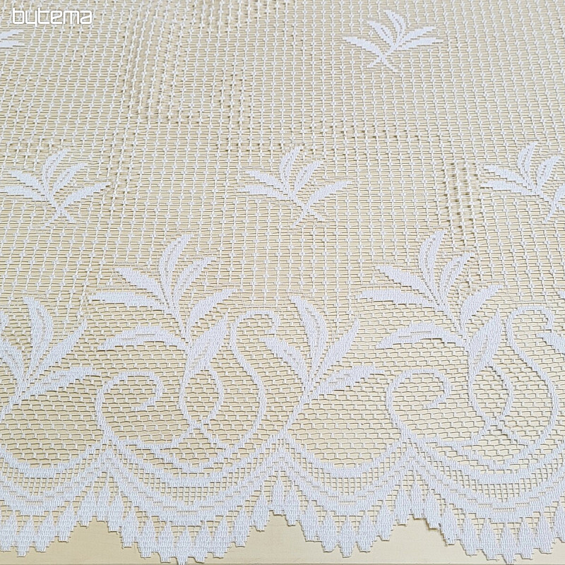 Žakard zavesa V 127 bela