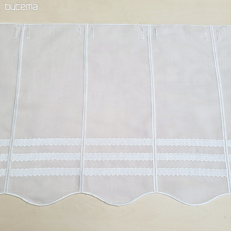 Vitražna zavesa GERSTER 11611/0010 bela