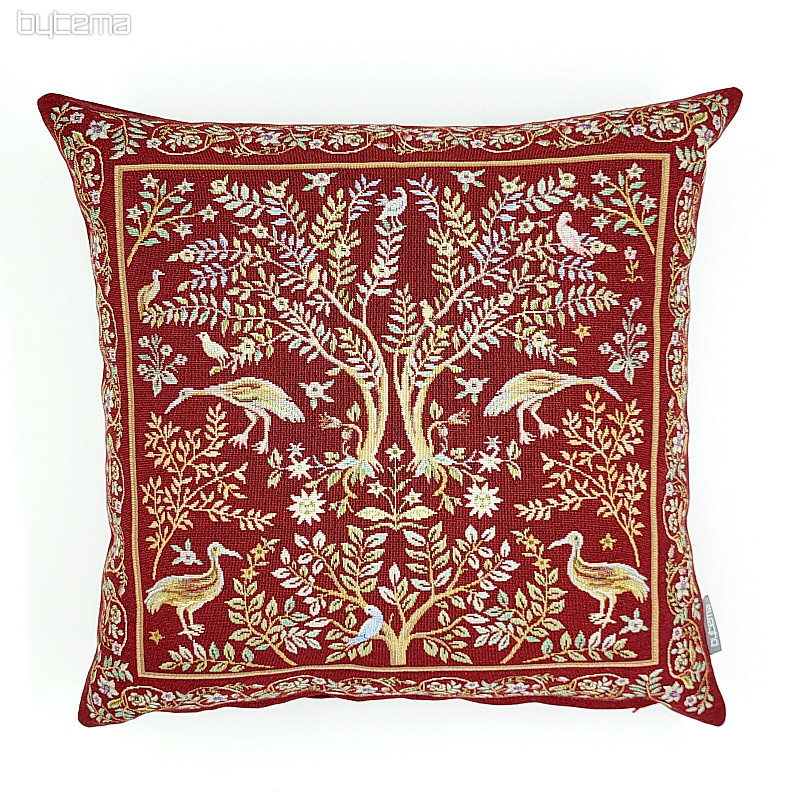 Prevleka za vzglavnik iz tapiserije WILLIAM MORRIS bordo