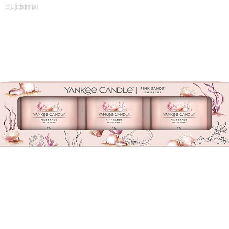 YC PINK SANDS set v steklu 3 kosi