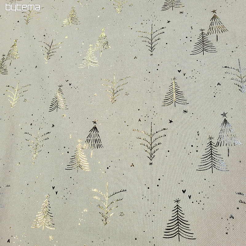 Bombažna tkanina BEIGE TREES