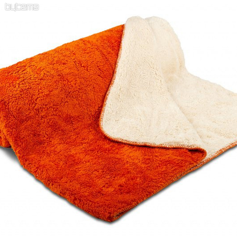 odeja Sheep-sheep 150/200 temno oranžna / smetana