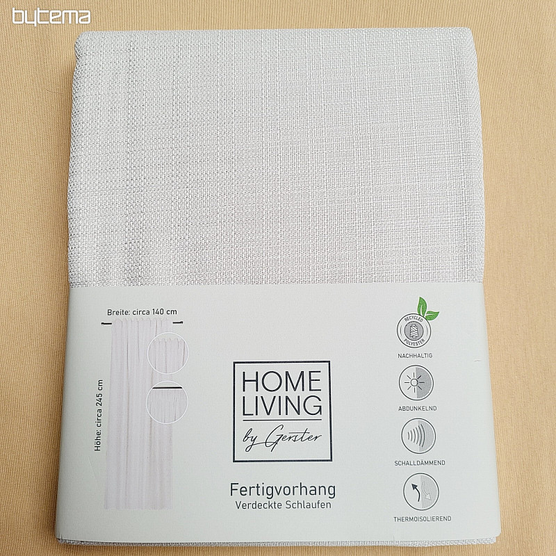 Razkošna že izdelana zavesa HOME LIVING kremna