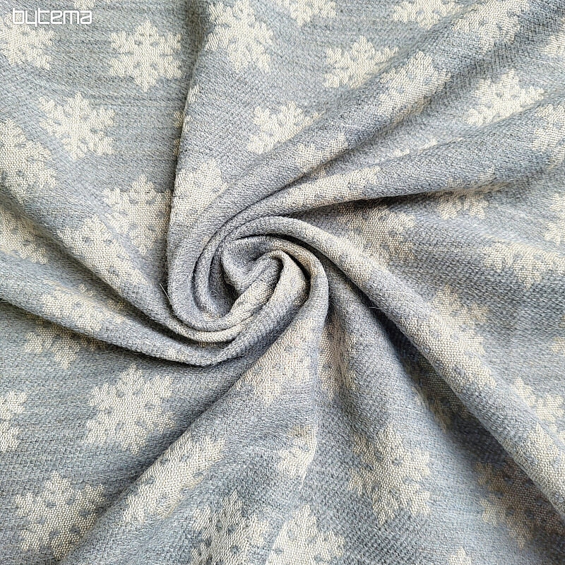 Luksuzna dekorativna tkanina FLAKES GREY