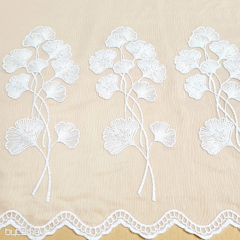 Zavesa 835 GINKO bela