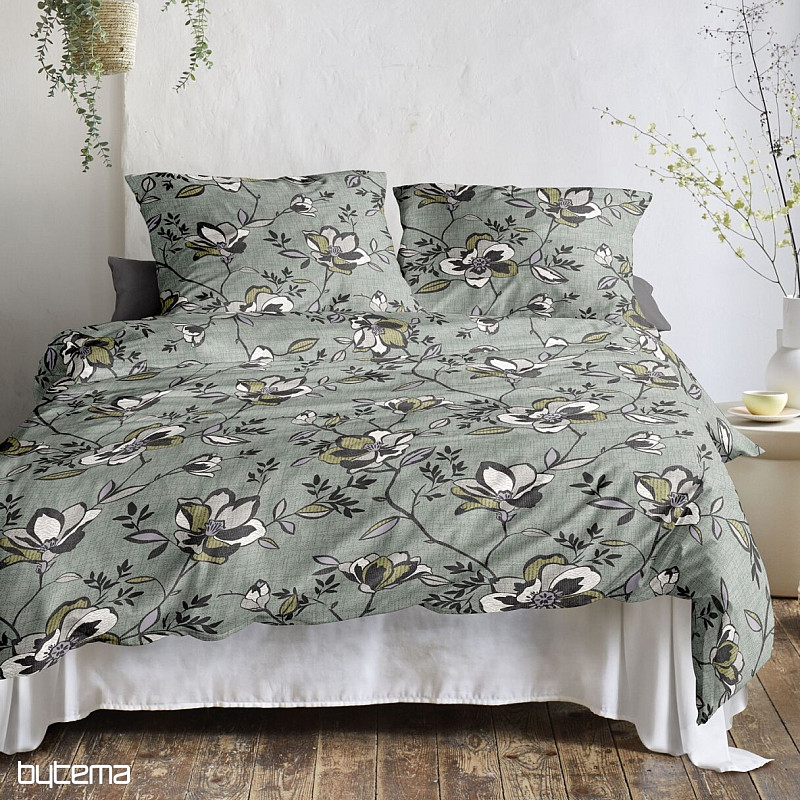 Luksuzna flanelasta posteljnina IRISETTE KOALA 8616-30 ZELENA