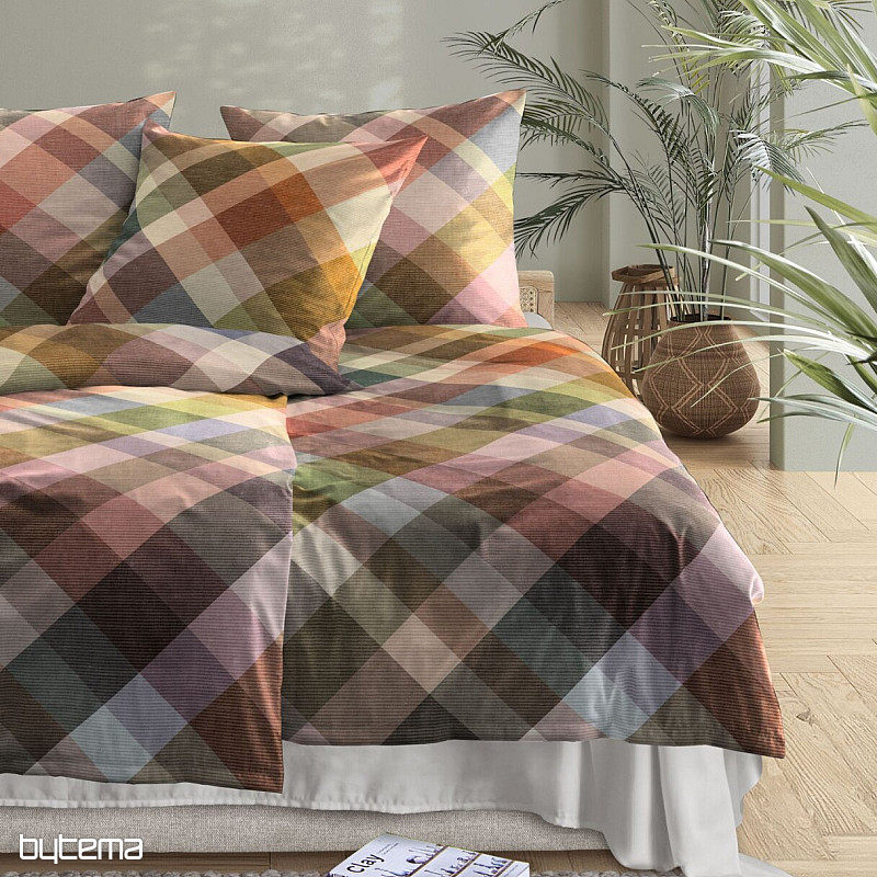 Luksuzna flanelasta posteljnina IRISETTE ZOBEL 8631-90 MULTI