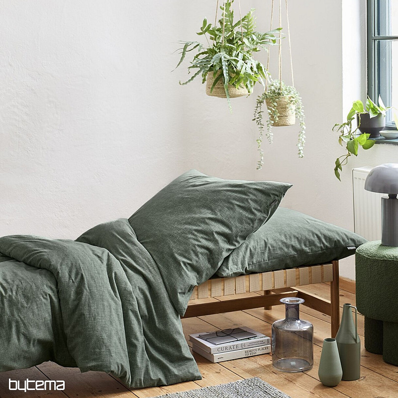 Luksuzna flanelasta posteljnina IRISETTE KOALA 8544-30 zelena