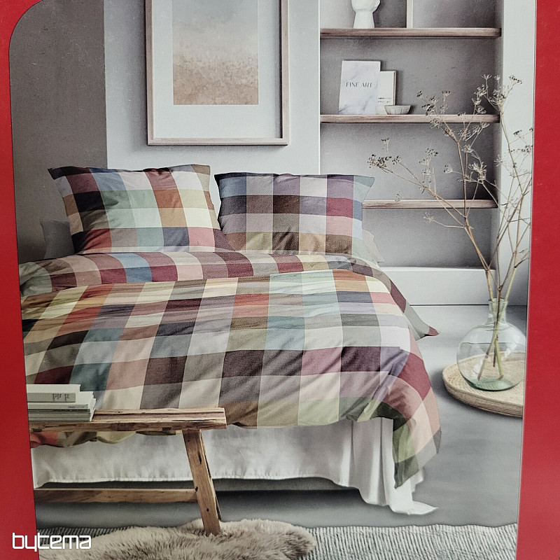 Luksuzna flanelasta posteljnina IRISETTE ZOBEL 8600-90 MULTI CHECK