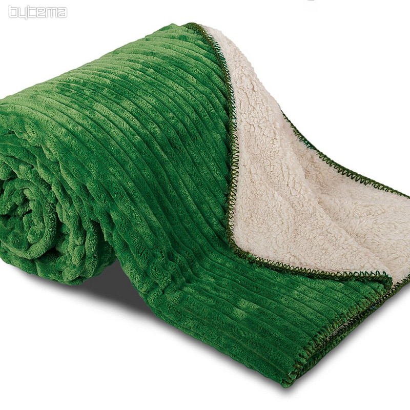 odeja iz mikrovlaken EXTRA SOFT SHEEP velvet - zelena