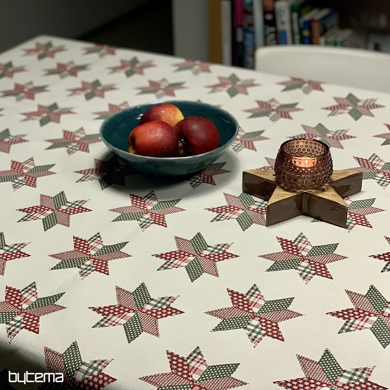 Božični prt in šal STAR SHELLEY