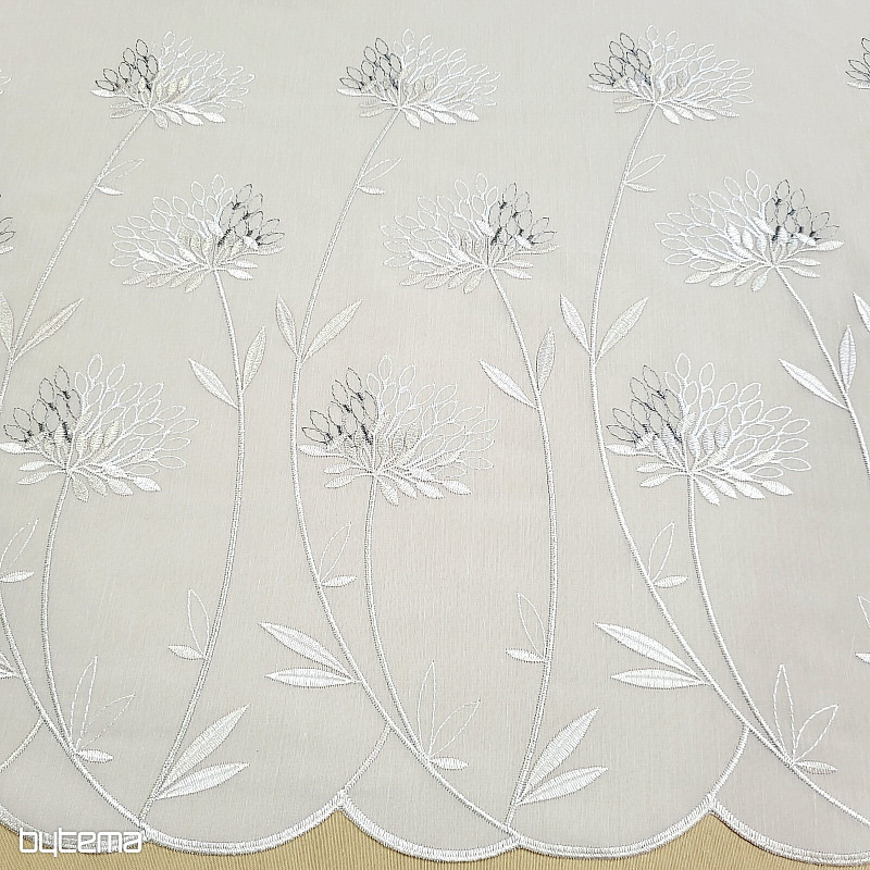 Luksuzna zavesa GERSTER 11868 bež vezenje