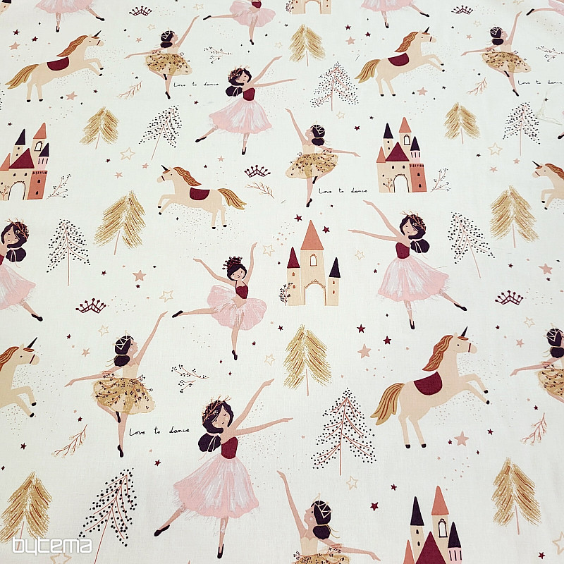 Bombažna tkanina PLESALKA