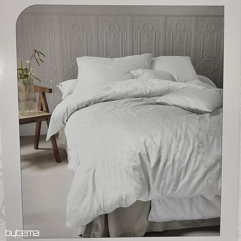 Luksuzni bombažni damast WEISS WHITE