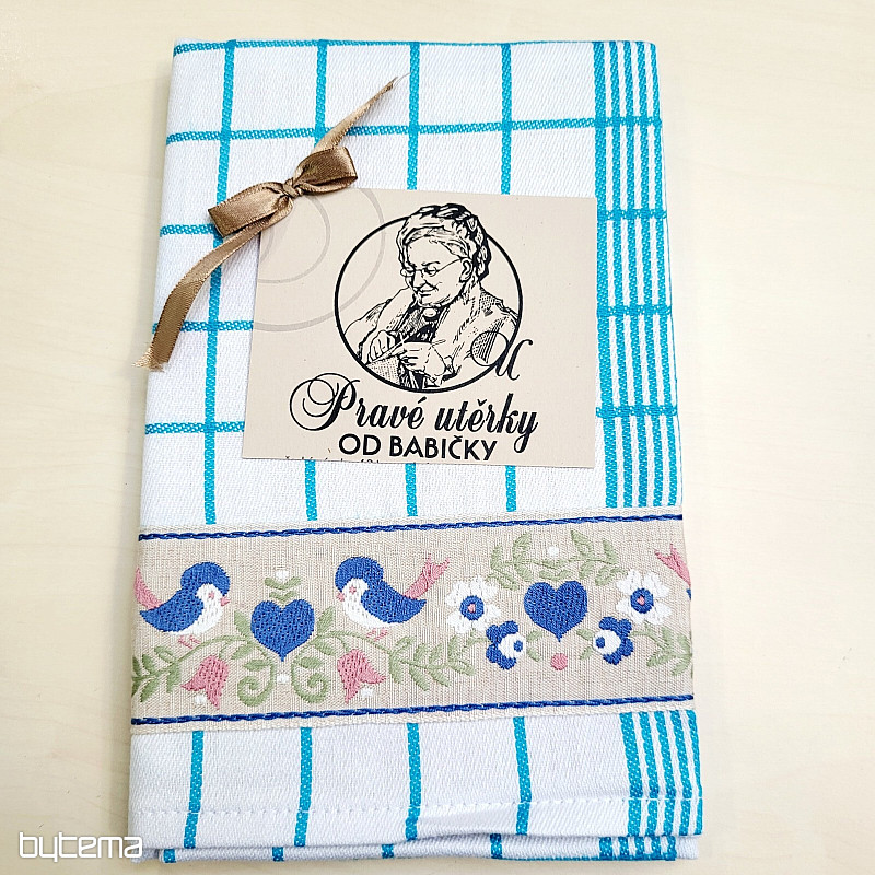 Brisače iz GRANDMA TURQUOISE WITH BIRDS