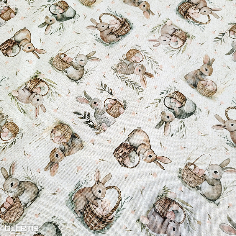 Dekorativna tkanina ZAJČEK BLAGOSLOVLJEN