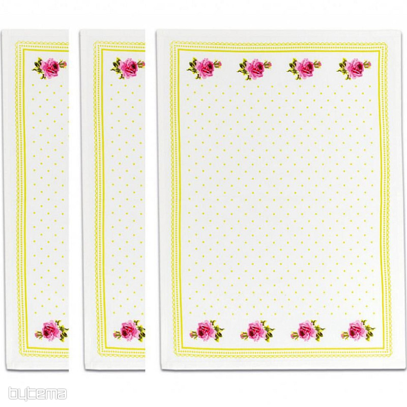 BABIČINE brisače Vrtnice Zelene