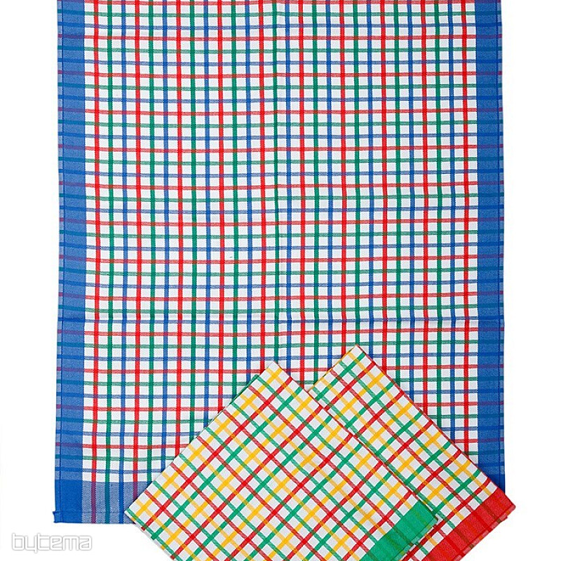 Bombažne brisače SVETLO SIVA KARO