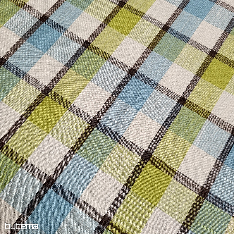 Dekorativna tkanina ATILA MODRO ZELENA