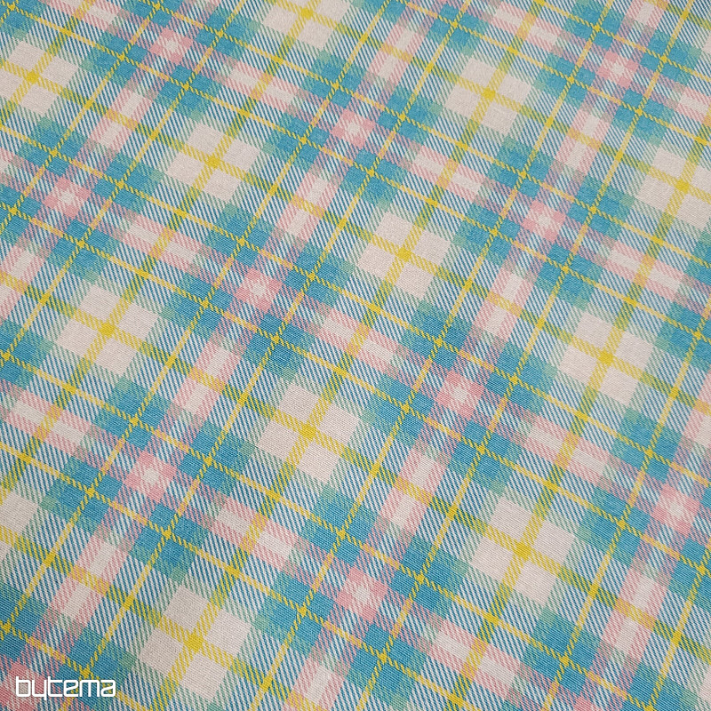 Dekorativna tkanina DEMER ZELENO ROZA